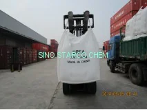 White prilled urea product close-up